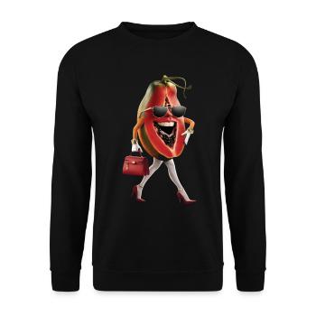 Frauen Papaya - Unisex Pullover - Schwarz - Vorne - Alina (178cm) & Michal (187cm)