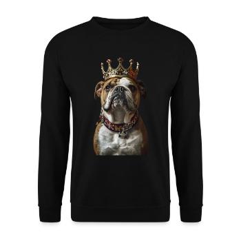Bouledogue - Sweat-shirt Unisexe - noir - Devant - Alina (178cm) & Michal (187cm)