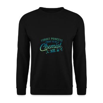 Vergiss Prinzessin Naturwissenschafts-Lehrer Gift - Unisex Pullover - Schwarz - Vorne - Alina (178cm) & Michal (187cm)