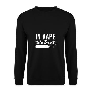 Super we trust nicotine addictive gift - Unisex Sweatshirt - black - Front - Alina (178cm) & Michal (187cm)