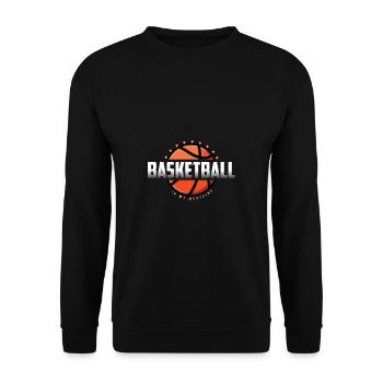 Mon cadeau d’entraîneur de basketball de médecine - Sweat-shirt Unisexe - noir - Devant - Alina (178cm) & Michal (187cm)