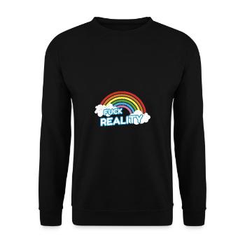 Fuck Reality Rainbow Pride - Sweat-shirt Unisexe - noir - Devant - Alina (178cm) & Michal (187cm)