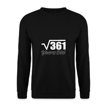 361 years old statistician gift - Unisex Sweatshirt - black - Front - Alina (178cm) & Michal (187cm)