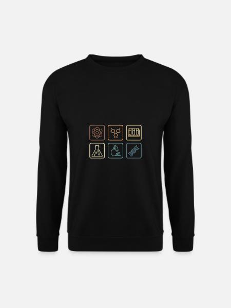 Chemielehrer Mikrobiologe Gift - Unisex Pullover - Schwarz