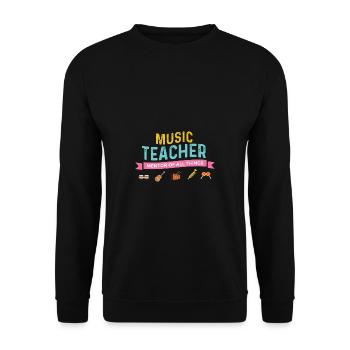 Mentor de tout ce qui concerne instrumentaliste Gift - Sweat-shirt Unisexe - noir - Devant - Alina (178cm) & Michal (187cm)
