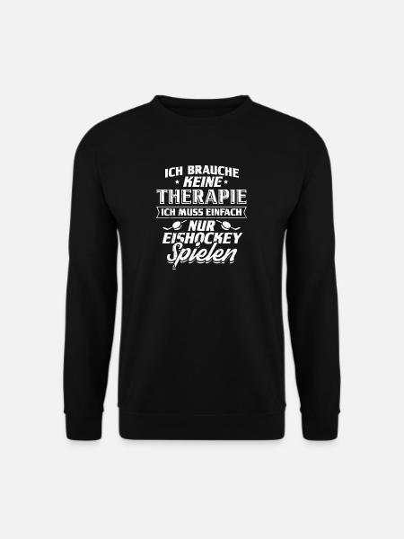 Lustiges Eishockey Shirt - Unisex Pullover - Schwarz