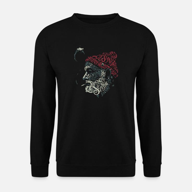 Smoking santa - Unisex Sweatshirt - black