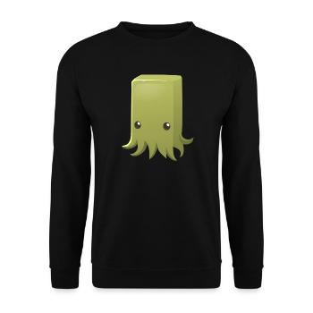 Tüte als Monster - Unisex Pullover - Schwarz - Vorne - Alina (178cm) & Michal (187cm)
