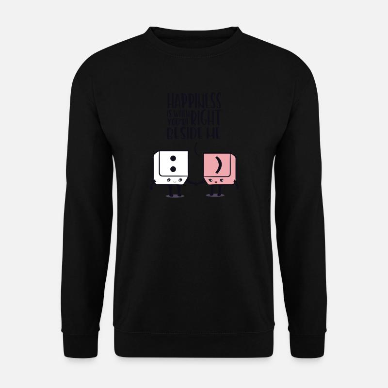 Bonne Saint Valentin cadeau amour de la Saint-Valentin - Sweat-shirt Unisexe - noir