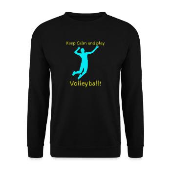 Volley-ball - Sweat-shirt Unisexe - noir - Devant - Alina (178cm) & Michal (187cm)