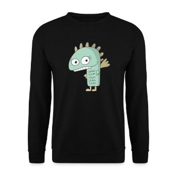 monster - Unisex Sweatshirt - black - Front - Alina (178cm) & Michal (187cm)