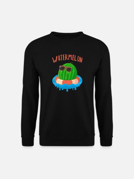 Wassermelone 1 - Unisex Pullover - Schwarz