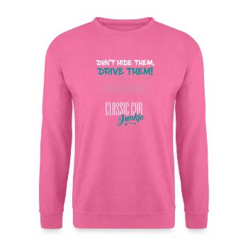 Classic Car Junkie - Barn Find Garage Conduisez-les - Sweat-shirt Unisexe - rose - Devant