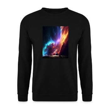 Es gibt keinen Ort wie den Weltraum - Unisex Pullover - Schwarz - Vorne - Alina (178cm) & Michal (187cm)