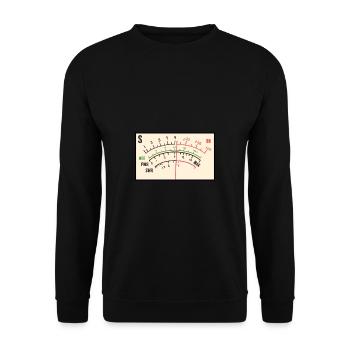 SWR-Meter Amateur Radio Gift - Unisex Sweatshirt - black - Front - Alina (178cm) & Michal (187cm)