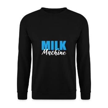 Machine à lait Allaitement Mère Poison - Sweat-shirt Unisexe - noir - Devant - Alina (178cm) & Michal (187cm)