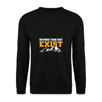 TU more Hillwalker Poison - Unisex Sweatshirt - black - Front - Alina (178cm) & Michal (187cm)