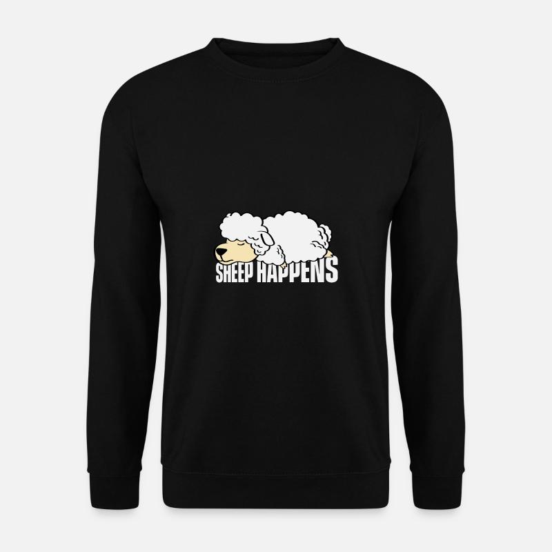 Schafe passiert Schäfer Gift - Unisex Pullover - Schwarz