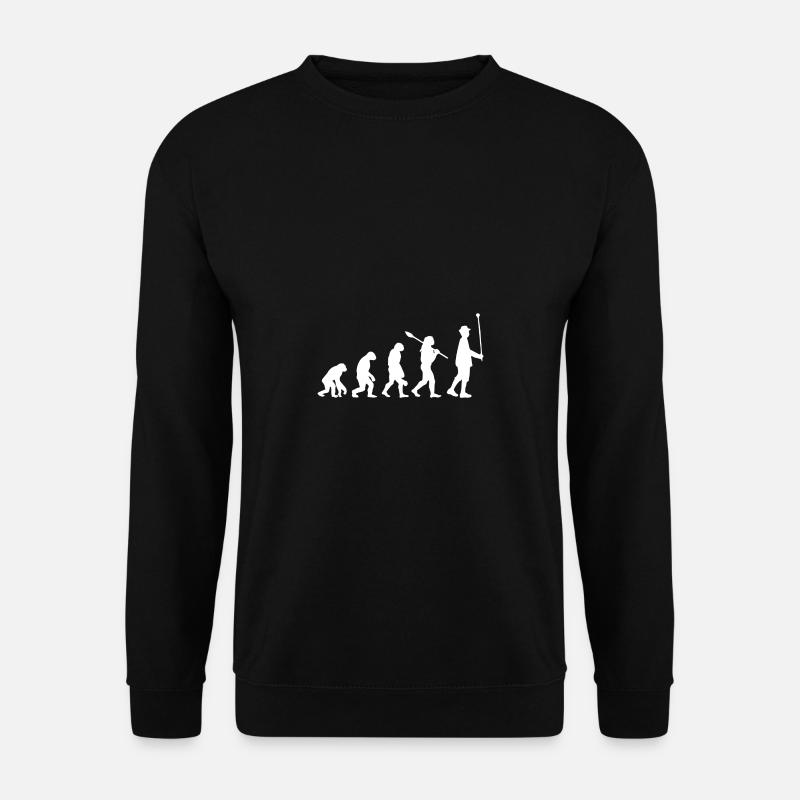 Evolution des Stabführers | Musikkapelle - Unisex Pullover - Schwarz
