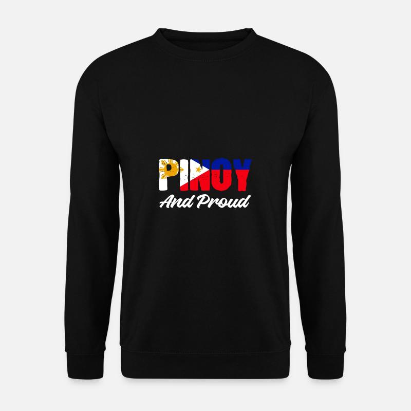 Pinoy und stolz Filipino Geschenk - Unisex Pullover - Schwarz