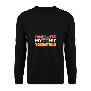 See my pet. Pet Lovers Gesche - Unisex Sweatshirt - black - Front - Alina (178cm) & Michal (187cm)