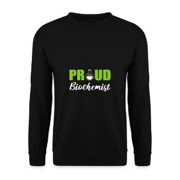 Proud Biochemist Microbiologist Gift - Unisex Sweatshirt - black - Front - Alina (178cm) & Michal (187cm)
