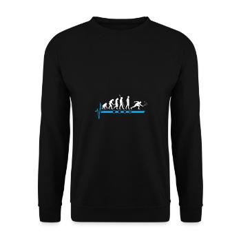 Evolution du rythme cardiaque - Sweat-shirt Unisexe - noir - Devant - Alina (178cm) & Michal (187cm)