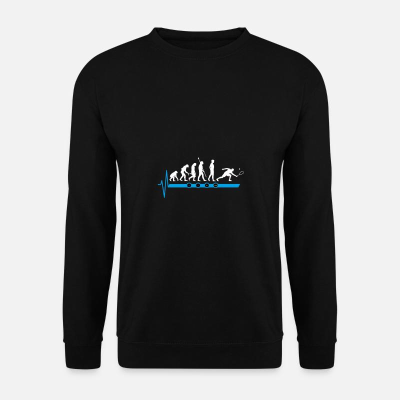Squash Herzschlag Evolution - Unisex Pullover - Schwarz