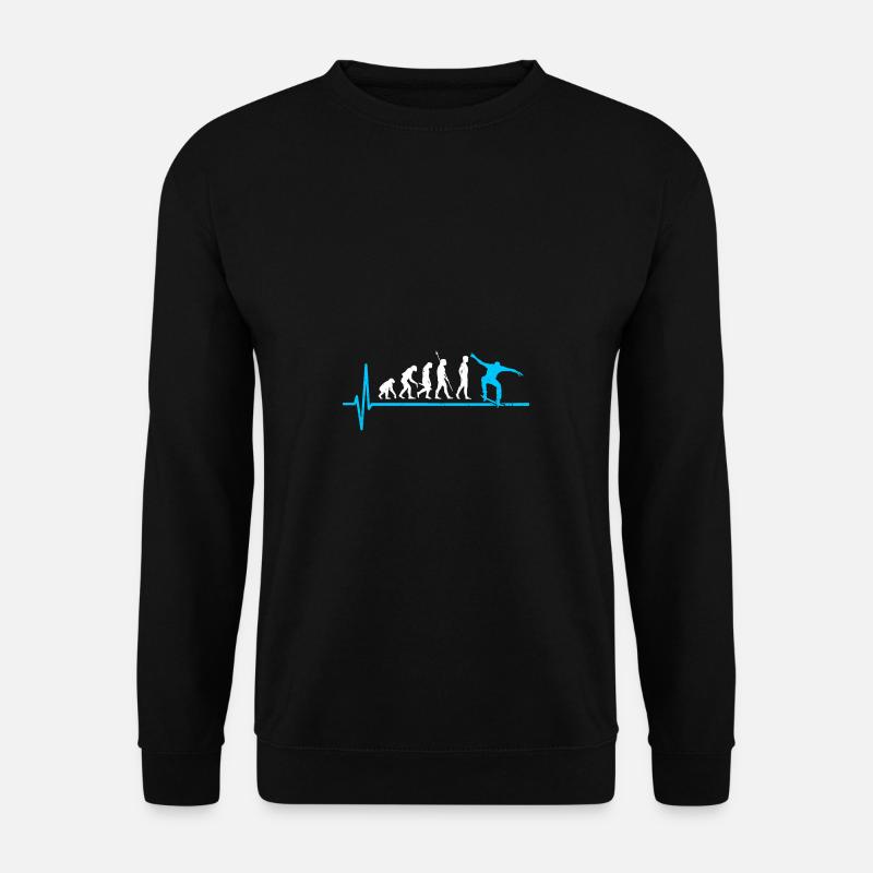 Skateboard Evolution Skateboarder - Sweat-shirt Unisexe - noir