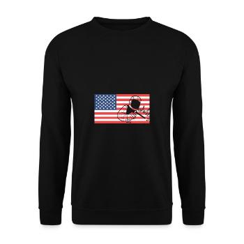 Soudeur Drapeau américain Spot Soudeur G - Sweat-shirt Unisexe - noir - Devant - Alina (178cm) & Michal (187cm)