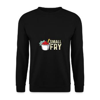 Kleine Braten Server oder Kellnerin Geschenk - Unisex Pullover - Schwarz - Vorne - Alina (178cm) & Michal (187cm)