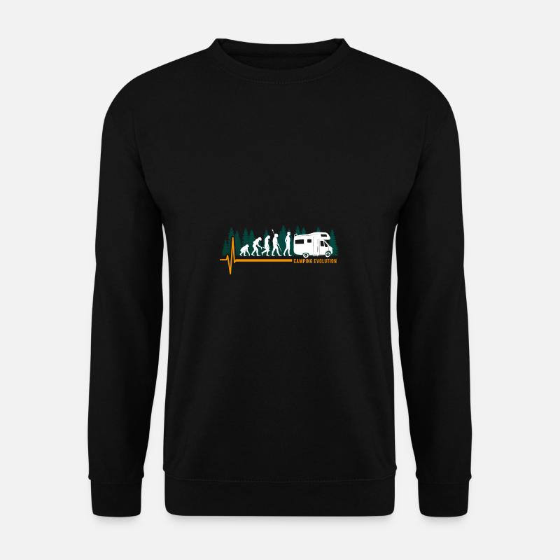 Camping Evolution camper - Unisex Sweatshirt - black