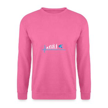 weitsprung leichtathletik Weitspringer - Unisex Pullover - Pink - Vorne