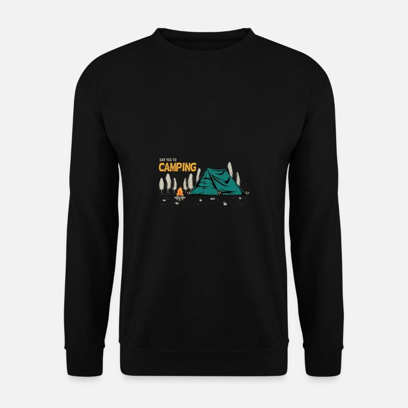Yes to Camping Stargazer gift - Unisex Sweatshirt - black