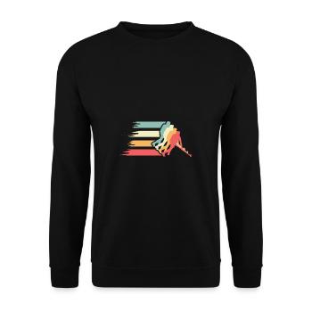 Année hockeyeuse professionnel Gif - Sweat-shirt Unisexe - noir - Devant - Alina (178cm) & Michal (187cm)