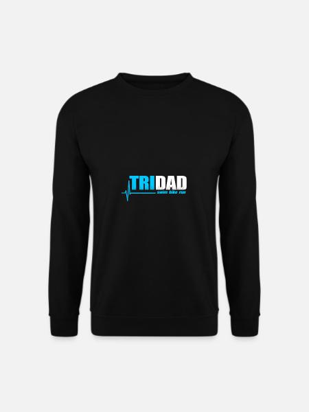 Triathlon Dad Sportler Vater Shirt - Unisex Pullover - Schwarz