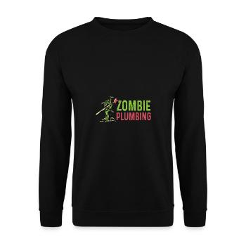 Zombie plumbing. Installer Poison - Unisex Sweatshirt - black - Front - Alina (178cm) & Michal (187cm)