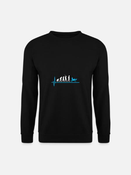 Evolution Liegerad Radfahrer - Unisex Pullover - Schwarz