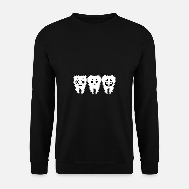 lustige Zahn Zahnarzthelferin Geschenk - Unisex Pullover - Schwarz
