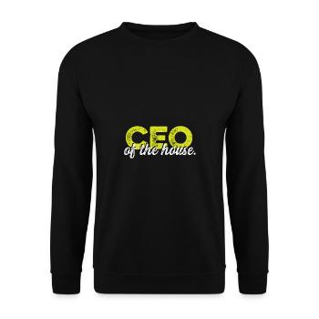 CEO of the house. Businessman Poison - Unisex Sweatshirt - black - Front - Alina (178cm) & Michal (187cm)