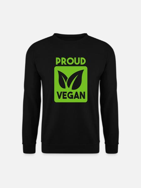 Symbole pour les fiers végétaliens - Sweat-shirt Unisexe - noir