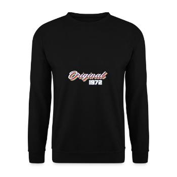 Original vintage 1972 50th birthday 50 years - Unisex Sweatshirt - black - Front - Alina (178cm) & Michal (187cm)