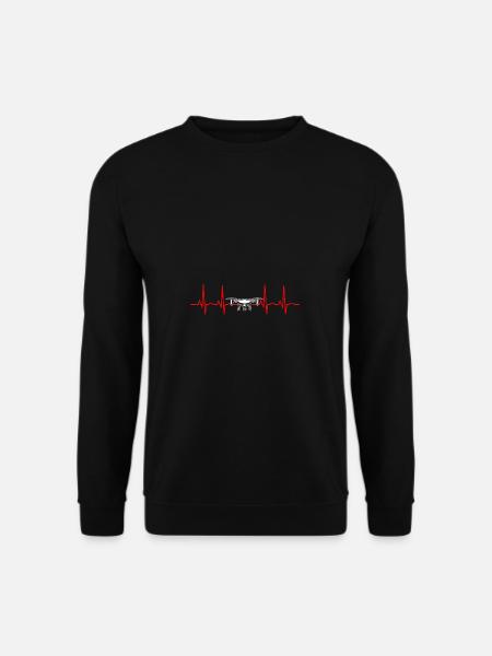Herzschlag Drohne Drohnen - Unisex Pullover - Schwarz