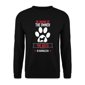 Akita - Unisex Pullover - Schwarz - Vorne - Alina (178cm) & Michal (187cm)