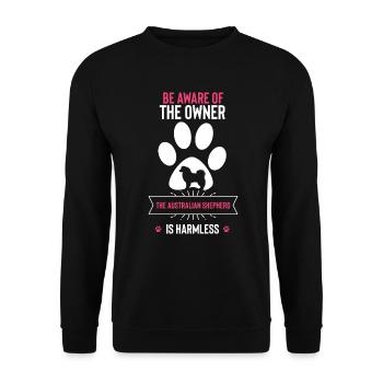 Cadeau de berger australien - Sweat-shirt Unisexe - noir - Devant - Alina (178cm) & Michal (187cm)