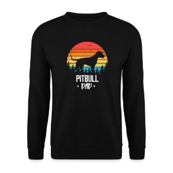 American Pit Bull Terrier - Sweat-shirt Unisexe - noir - Devant - Alina (178cm) & Michal (187cm)