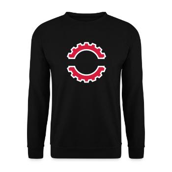 EBM Logo 5 (Vector) - Sweat-shirt Unisexe - noir - Devant - Alina (178cm) & Michal (187cm)