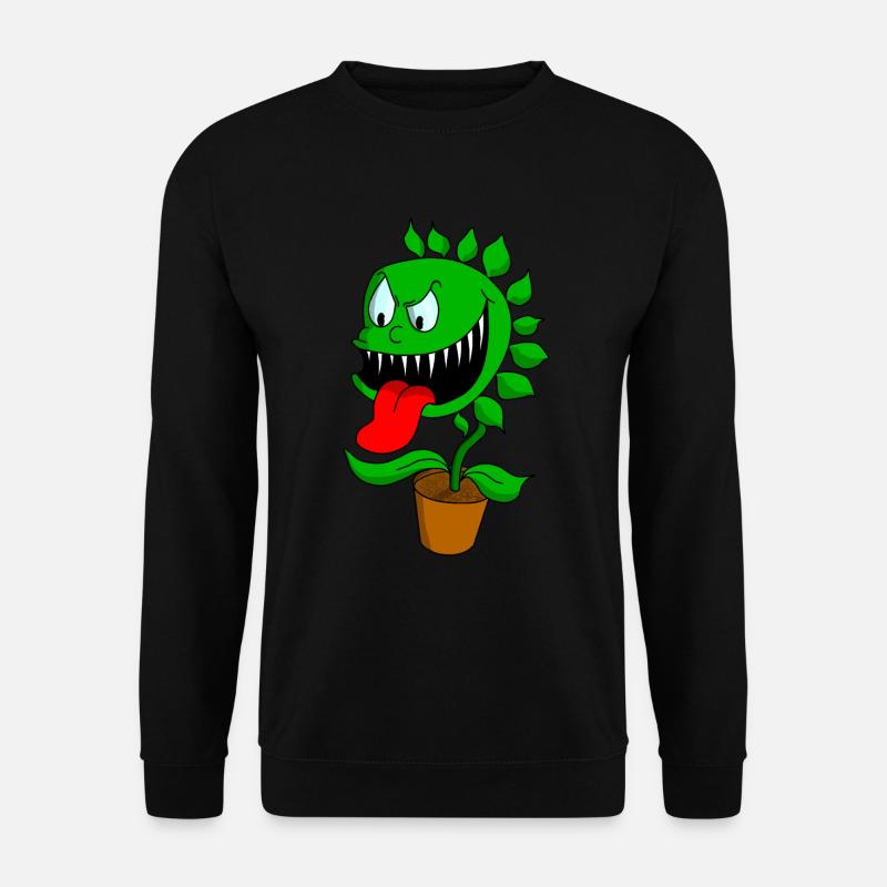 fleischfressende Pflanze - Unisex Pullover - Schwarz