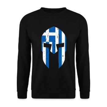 Grece Drapeau Hellas Spartiates Cadeau - Sweat-shirt Unisexe - noir - Devant - Alina (178cm) & Michal (187cm)