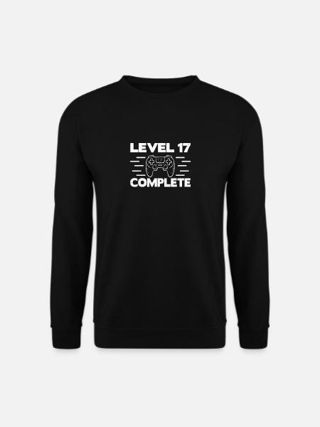 Level 17 17. Geburtstag 2003 Geschenk Geschenkidee - Unisex Pullover - Schwarz